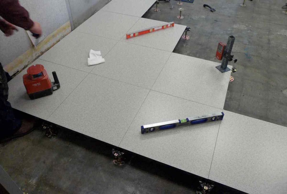 MonMan's Access Flooring Installation Starts from Square One